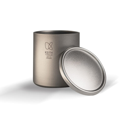 Double-Wall Titanium Mug with Lid Ti3307