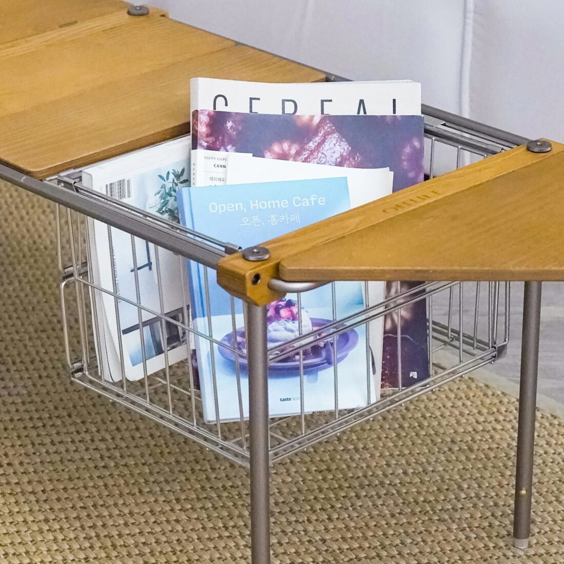 offline Table Stainless Folding Basket