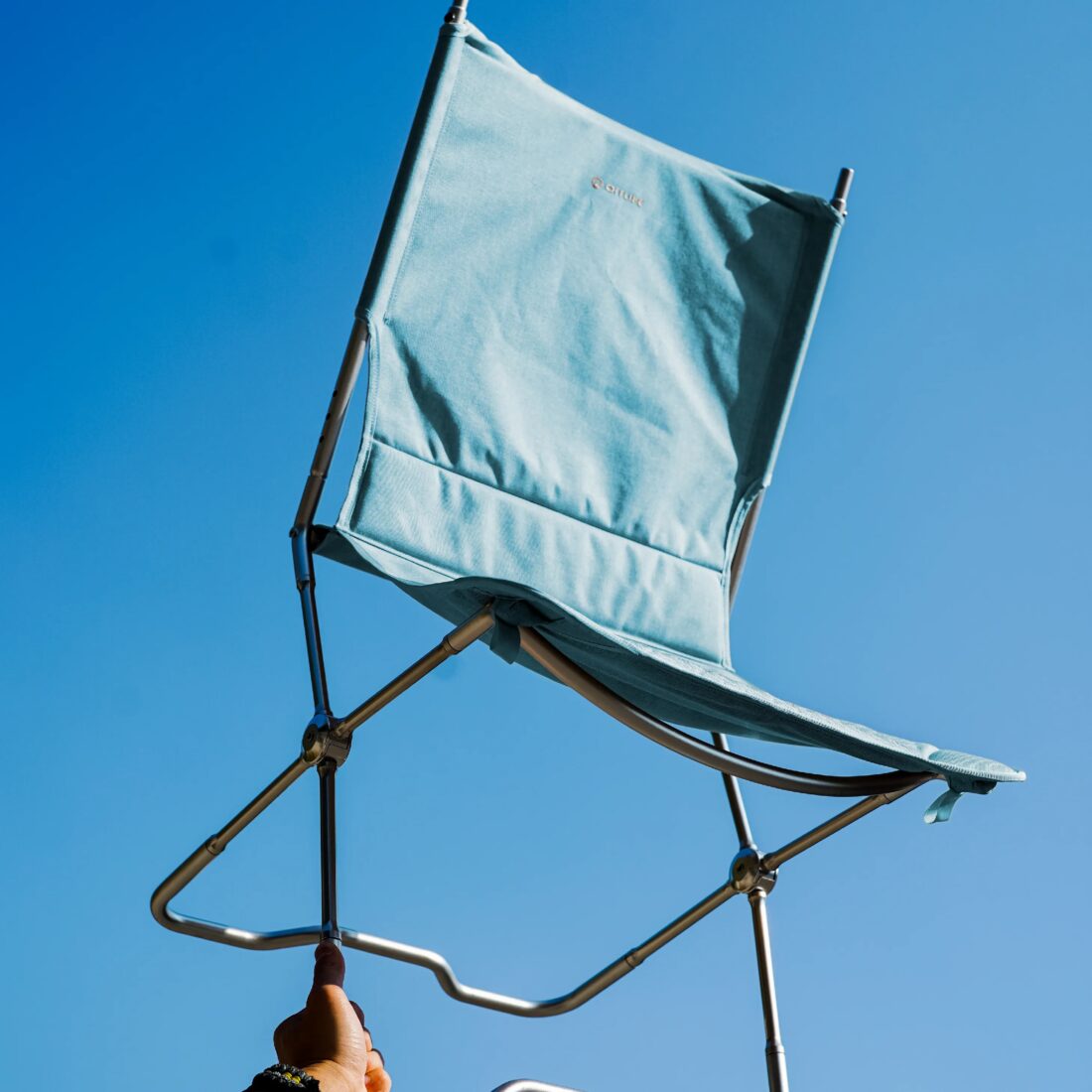 offline Chair Silver Blue
